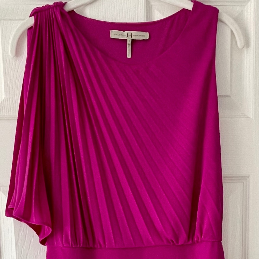 Halston Heritage Asymmetrical Cocktail Dress